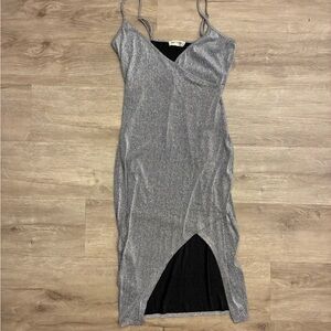 Fun Silver Bodycon Dress